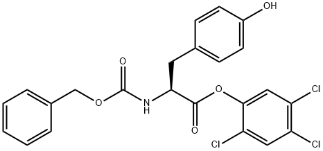 N-[(Benzyloxy)carbonyl]-L-tyrosine 2,4,5-trichlorophenyl ester structure