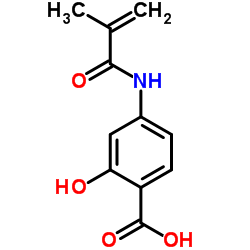 4-甲基丙烯酰胺基水杨酸结构式
