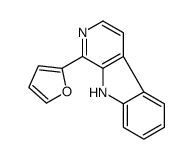1-(2-呋喃基)-吡啶并(3,4-b)吲哚结构式