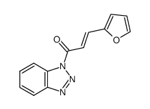 (E)-1-(1H-1,2,3-benzotriazol-1-yl)-3-(2-furyl)-2-propen-1-one结构式