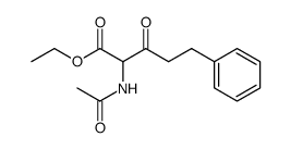 ethyl 2-acetamido-3-oxo-5-phenylvalerate Structure