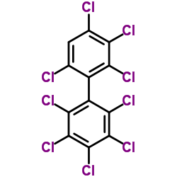 2,2',3,3',4,4',5,6,6'-九氯联苯结构式