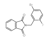 N-(5-溴-2-氟苄基)邻苯二甲酰亚胺结构式