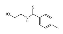 N-(2-hydroxyethyl)-4-methylbenzothioamide结构式