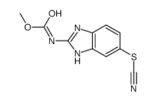 methyl N-(6-thiocyanato-1H-benzimidazol-2-yl)carbamate Structure