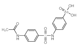 [4-[(4-acetamidophenyl)sulfonylamino]phenyl]arsonic acid Structure
