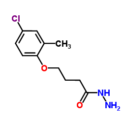 4-(4-CHLORO-2-METHYLPHENOXY)BUTANOHYDRAZIDE结构式