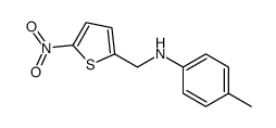 4-Methyl-N-[(5-nitro-2-thienyl)methyl]aniline Structure