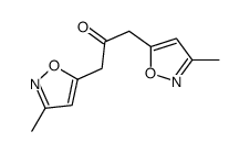 1,3-bis(3-methyl-1,2-oxazol-5-yl)propan-2-one结构式