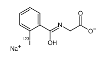 sodium,2-[(2-iodanylbenzoyl)amino]acetate Structure