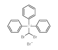 Phosphonium,(dibromomethyl)triphenyl-, bromide (1:1) Structure