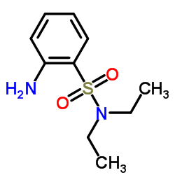 2-氨基-N,N-二乙基苯磺酰胺结构式
