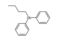 butyl-diphenyl-stibine Structure