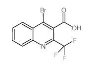 4-Bromo-2-(trifluoromethyl)quinoline-3-carboxylic acid Structure