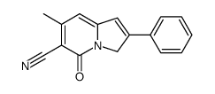 7-methyl-5-oxo-2-phenyl-3,5-dihydroindolizine-6-carbonitrile structure