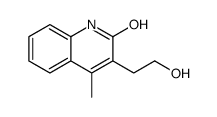 3-(2-hydroxyethyl)-4-methyl-1H-quinolin-2-one结构式