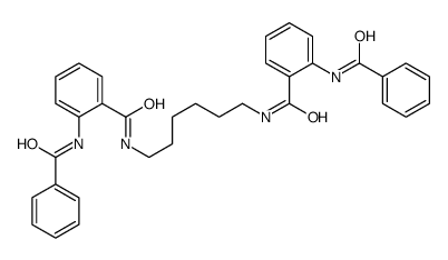 2-benzamido-N-[6-[(2-benzamidobenzoyl)amino]hexyl]benzamide Structure