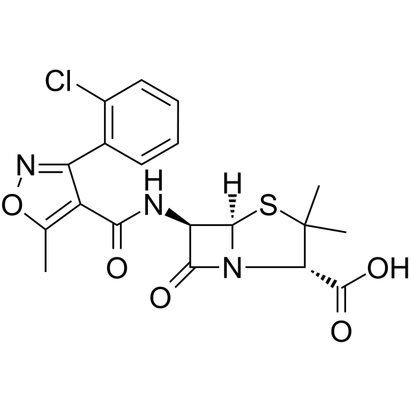 氯唑西林结构式