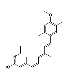 (2Z,4Z,6Z,8Z)-N-ethyl-9-(4-methoxy-2,5-dimethylphenyl)-3,7-dimethylnona-2,4,6,8-tetraenamide结构式