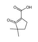 5,5-dimethyl-1-oxido-3,4-dihydropyrrol-1-ium-2-carboxylic acid结构式
