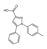 1-(4-methylphenyl)-5-phenylpyrazole-3-carboxylic acid Structure