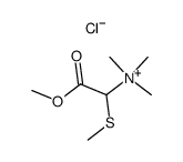 (Methoxycarbonyl-methylsulfanyl-methyl)-trimethyl-ammonium; chloride结构式