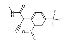 2-Cyano-N-methyl-2-(2-nitro-4-trifluoromethyl-phenyl)-acetamide Structure