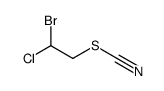 (2-bromo-2-chloroethyl) thiocyanate Structure