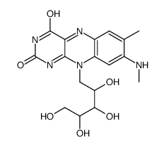 7-methyl-8-(methylamino)-10-(2,3,4,5-tetrahydroxypentyl)benzo[g]pteridine-2,4-dione Structure