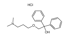 2-(3-Dimethylamino-propoxy)-1,1-diphenyl-ethanol; hydrochloride结构式