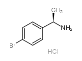 (R)-(+)-1-(4-溴苯基)乙胺盐酸盐结构式