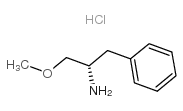 (S)-(+)-1-甲氧基-3-苯基-2-丙胺盐酸盐结构式