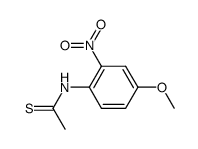 N-(4-methoxy-2-nitro-phenyl)-thioacetamide结构式