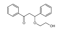 3-(2-hydroxyethoxy)-1,3-diphenylpropan-1-one结构式