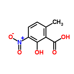 Benzoic acid, 2-hydroxy-6-methyl-3-nitro- (9CI)结构式