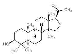1-[(3S,5S,8R,9S,10S,13R,14S,17S)-3-hydroxy-4,4,10,13,14-pentamethyl-2,3,5,6,7,8,9,11,12,15,16,17-dodecahydro-1H-cyclopenta[a]phenanthren-17-yl]ethanone结构式