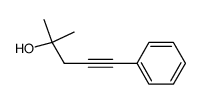 2-Methyl-5-phenyl-4-pentyn-2-ol结构式
