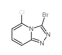 3-溴-5-氯-[1,2,4]三唑并[4,3-a]吡啶结构式