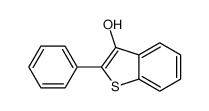 2-phenyl-1-benzothiophen-3-ol结构式