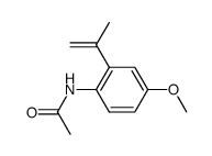 N-acetyl-2-isopropenyl-4-methoxyaniline Structure