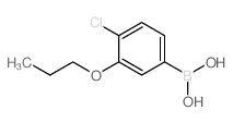 4-氯-3-丙氧基苯硼酸结构式