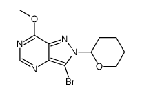 3-bromo-7-methoxy-2-(tetrahydropyran-2-yl)pyrazolo[4,3-d]pyrimidine Structure