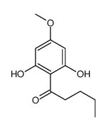 1-(2,6-dihydroxy-4-methoxyphenyl)pentan-1-one结构式