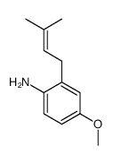 4-Methoxy-2-(3-methyl-2-butenyl)benzenamine结构式
