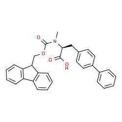 Fmoc-N-Me-L-Bip(4,4)-OH结构式