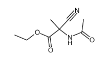 ethyl 2-N-acetylamino-2-cyanopropionate Structure