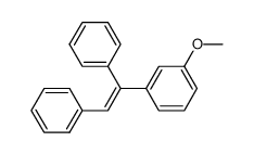 (1-(3-methoxyphenyl)ethene-1,2-diyl)dibenzene结构式