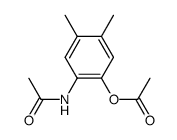 2-acetamido-4,5-dimethylphenyl acetate结构式
