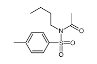 Acetamide, N-butyl-N-(p-tolylsulfonyl)- Structure