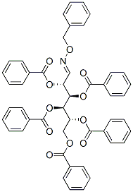 2-O,3-O,4-O,5-O,6-O-Pentabenzoyl-D-mannose O-benzyl oxime Structure